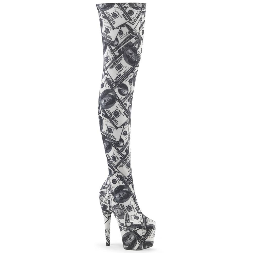 Pleaser - ADORE3000DP Cuissardes à plateforme - Chaussures de pole dance - Vert Product image